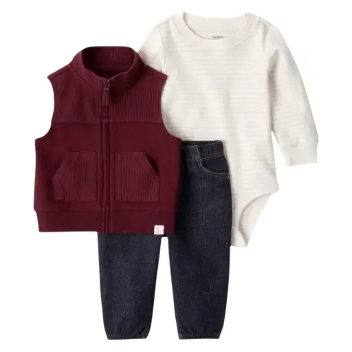 Set 3 piezas con chaleco 