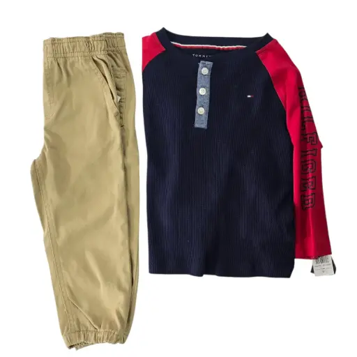 Set 2 piezas Camisa manga larga y jogger talla 24 meses