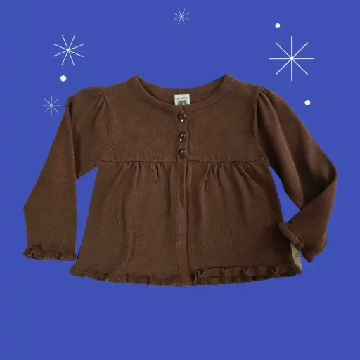 Sweater café talla 18 meses