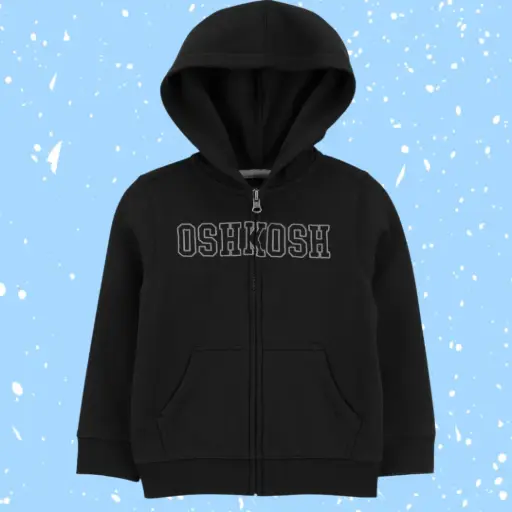 Sweater tipo sudadera color negro talla 3t