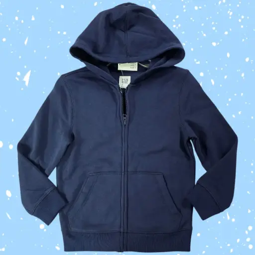 Chumpa azul de algodón, talla 6/7