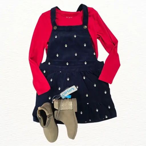 Overol azul marino de temporada talla 6 