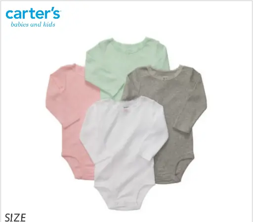 Set manga larga de 4 Mamelucos talla 12 meses de niña 