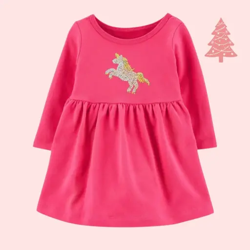 Vestido de algodón, talla 12 meses