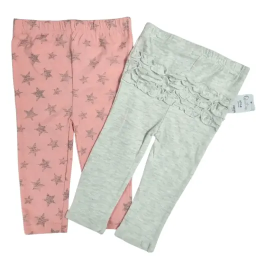 Set de pantalones, uno con estrellas, talla 18 meses