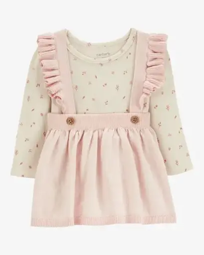 Vestido falda con tirantes talla 18 meses