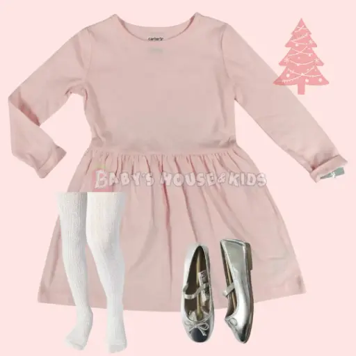 Vestido manga larga, talla 2t