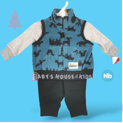 Set 3 piezas recién nacido, talla 0-3 meses