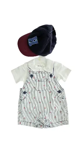 Mameluco Marinero recién nacido varon (gorra 0-3 meses se vende por separado)