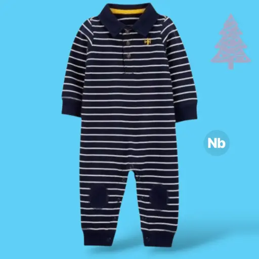 Polo pijama nacido estilo polo 😎 talla 0-3 meses