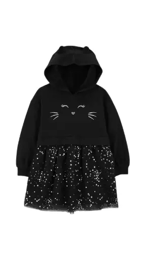 Vestido con figura de gatito talla 2t