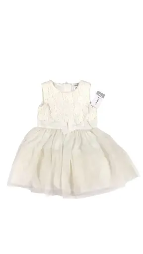 Vestido color Ivory talla 24 meses
