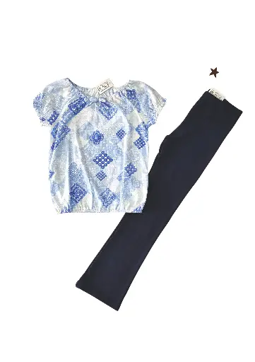 Set Blusa y Leggin acampanada talla 8