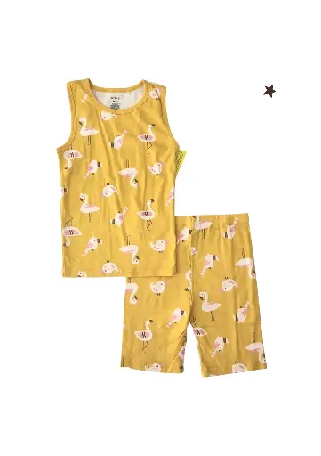 Pijama escotada y de short talla 8