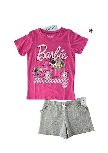 Camiseta barbie y short talla 8 