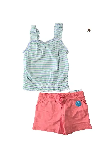 Blusa y short, talla 8 niña