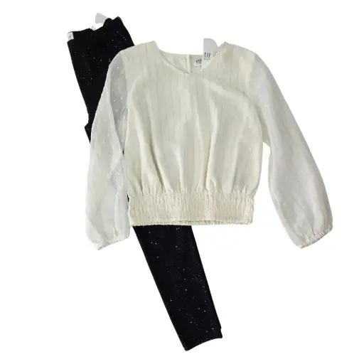 Blusa formal y jeggings, talla 10 