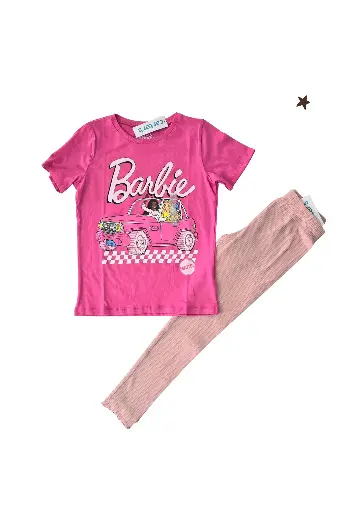 Camisa Barbie y leggings, talla 10 niña