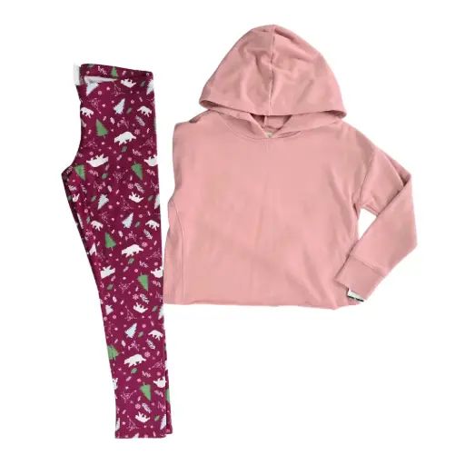Hoodie talle corto y leggings navideña ☃️ talla 10 
