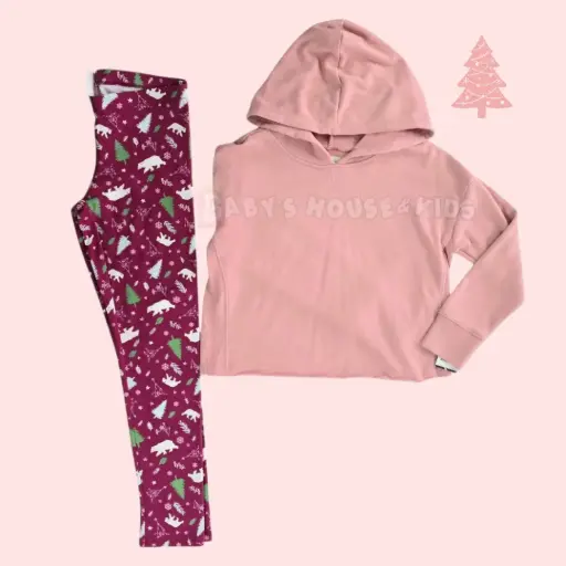 Hoodie talle corto y leggings navideña ☃️ talla 10 