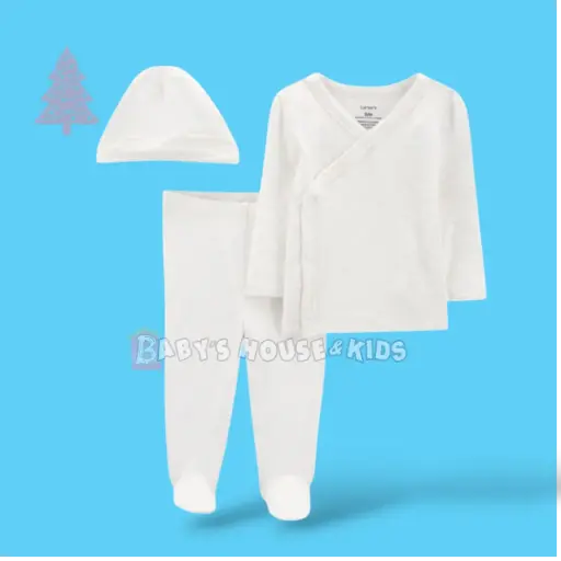 Set fresco de algodón 3 piezas, talla 3 meses