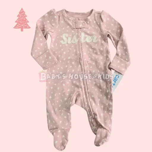 Pijama recien nacida para cuando es hermanita menor.🥰