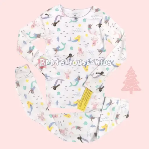 Pijama manga larga de algodón, talla 12