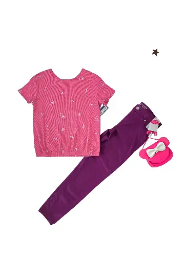Blusa y jeggings, talla 12 niña
