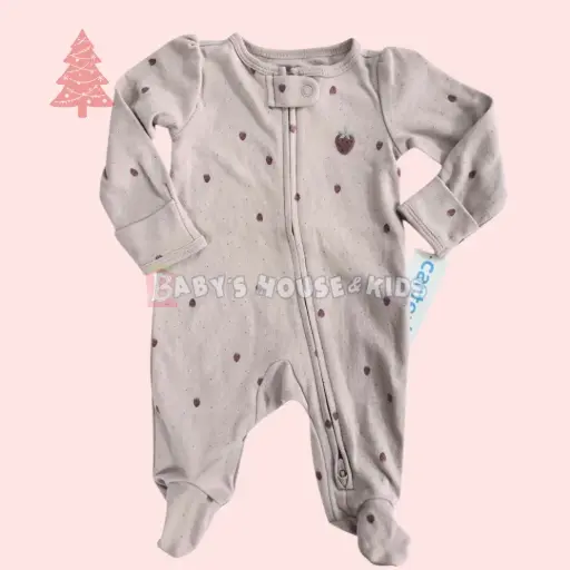 [0-3 meses niña] Pijama 🍓recien nacida, talla 0-3 meses
