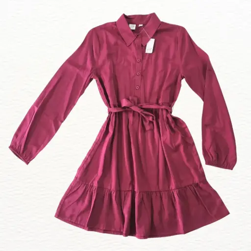 Vestido manga larga y ligero, talla 12