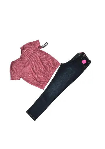 Blusa y Jean Skinny, talla 14 niña