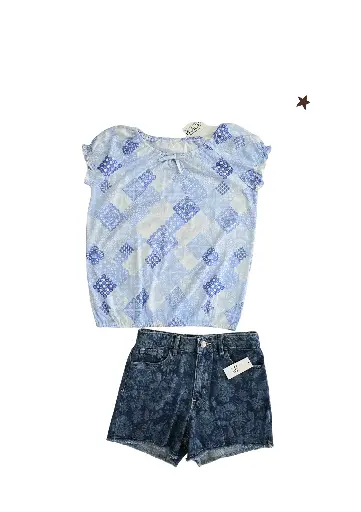 Blusa y short, talla 14 niña