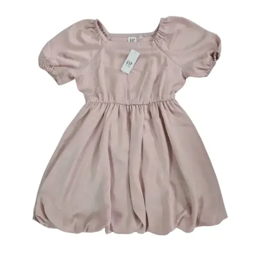 Vestido abombado color rosa viejo, talla 16