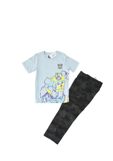 Camiseta personaje y cargo militar talla 7