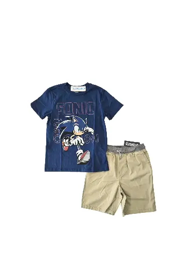 Camiseta Sonic y short talla 8