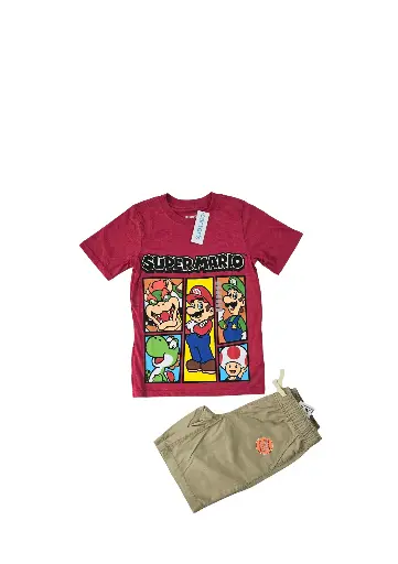Camiseta y short talla 8 