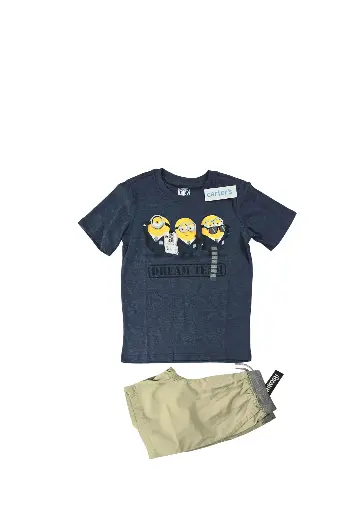 Camiseta minions y short talla 8