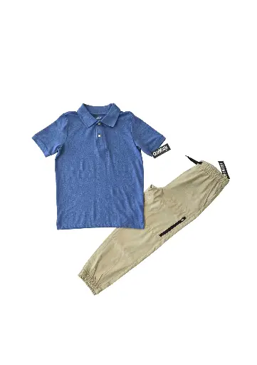 Camisa polo y jogger deportivo talla 8 