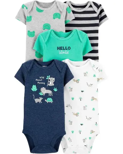 Set de 5 Mamelucos talla prematuro