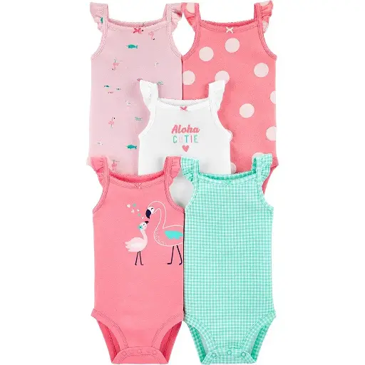 Set de 5 Mamelucos recién nacida talla nb