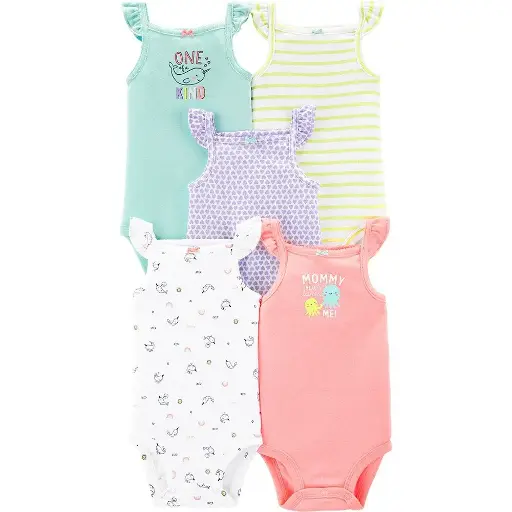 Set de 5 Mamelucos recién nacida talla nb