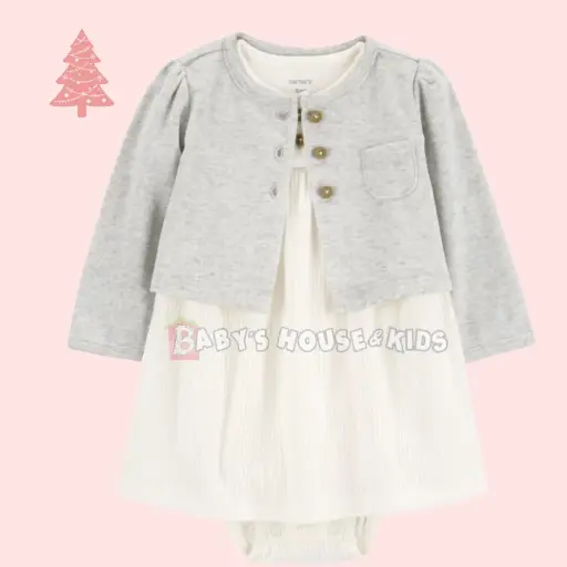 Mameluco con sweater ligero de algodón, talla 3 meses