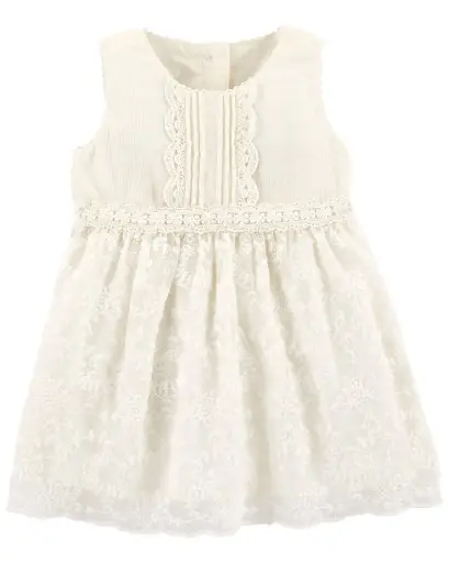 Vestido color ivory recién nacida talla nb