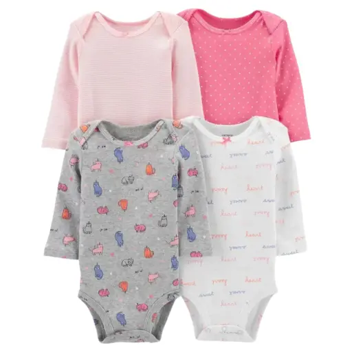 Set de mamelucos manga larga,talla 3 meses