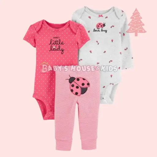 Set 3 piezas 🐞 talla 9 meses