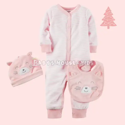 Set 3 piezas pijama, talla 9 meses