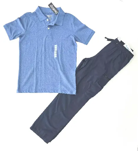 Camisa polo y jogger tela sport talla 12 años 