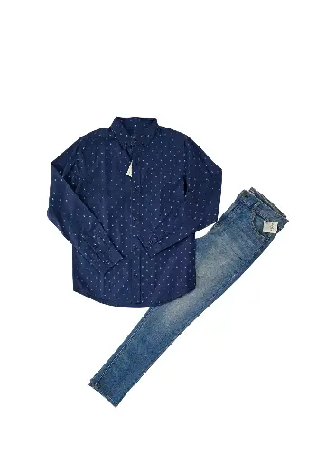Manga larga y Jean Skinny talla 14 años 