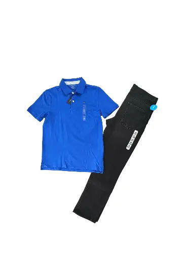 Polo tommy y jean + ancho talla 16 años 