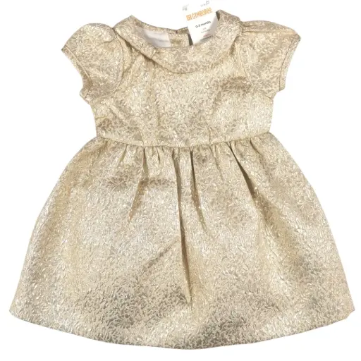 Vestido dorado 💫, talla 6 meses